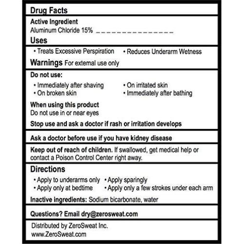 ZeroSweat Desodorante Antitranspirante 35.5 ml - Hiperhidrosis
