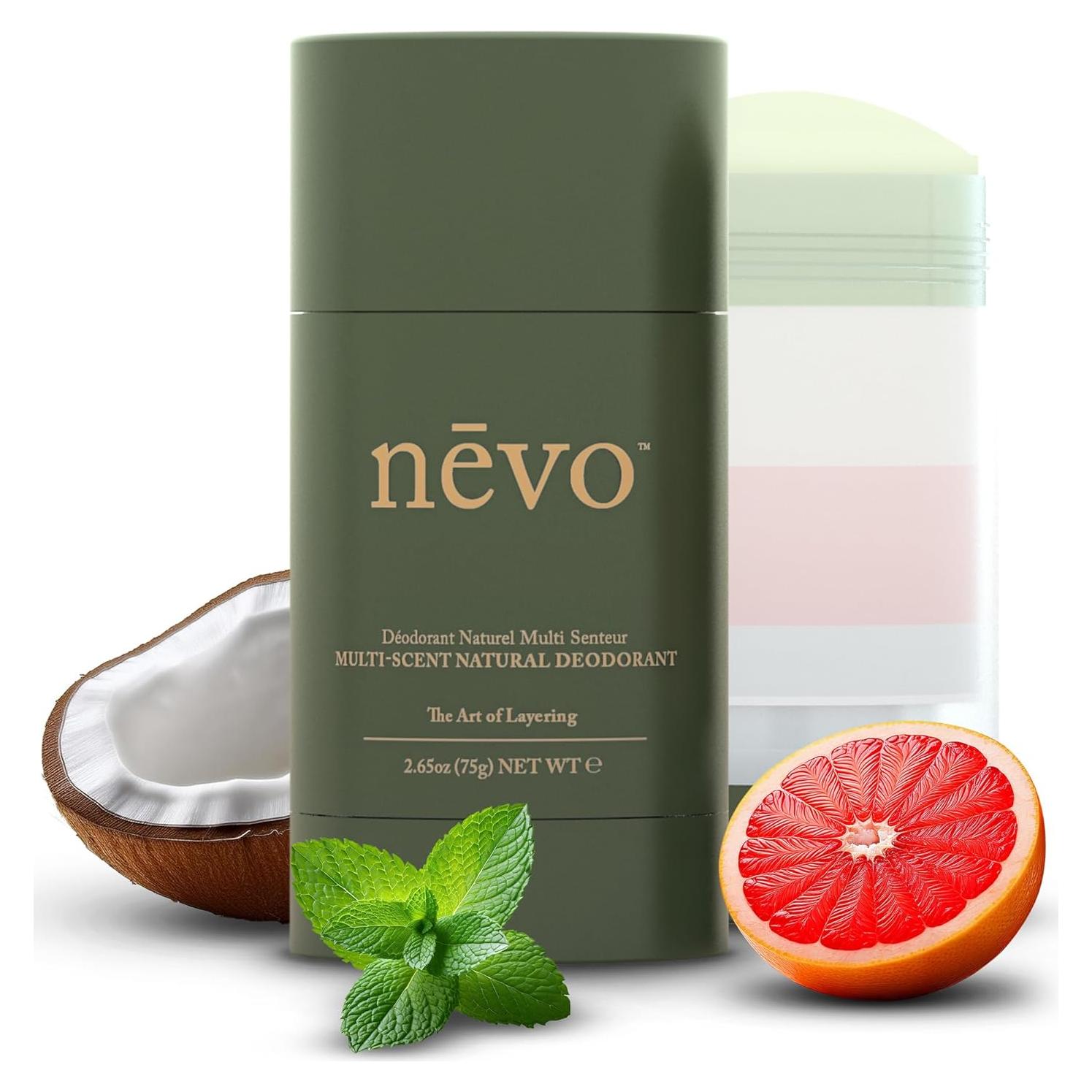 Desodorante Natural Nevo 75g - Menta, Coco y Cítricos