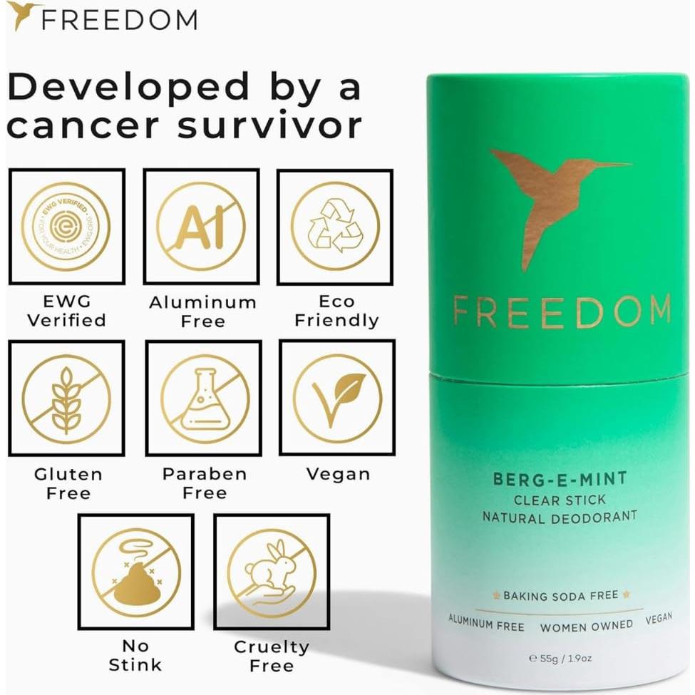 Desodorante Natural Freedom Menta de Bergamota 53.86g