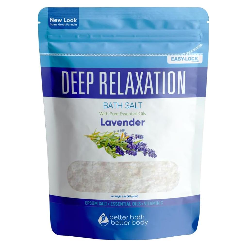 Sal de Baño Relajante 32 Onzas Better Bath con Lavanda y Vitamina C