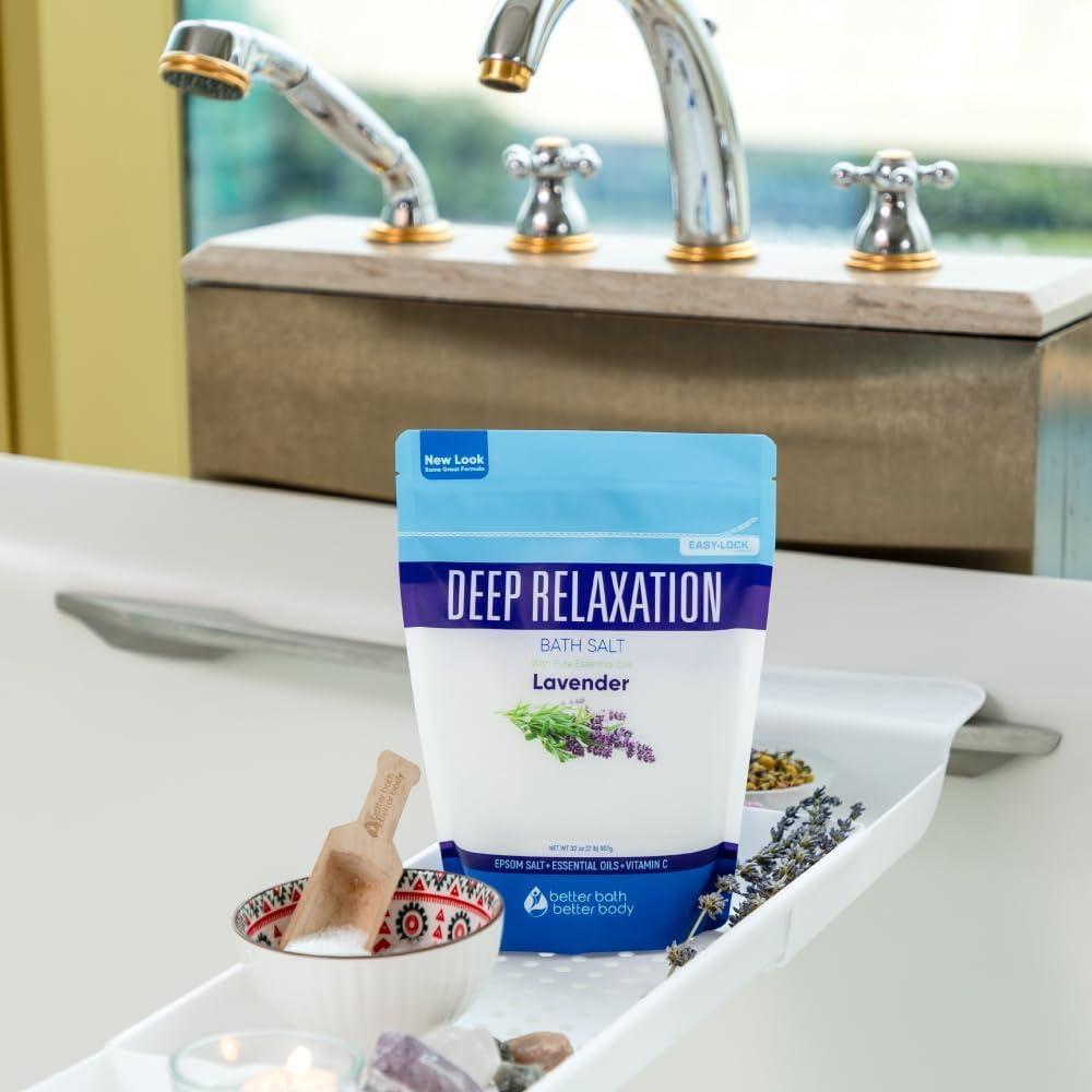 Sal de Baño Relajante 32 Onzas Better Bath con Lavanda y Vitamina C