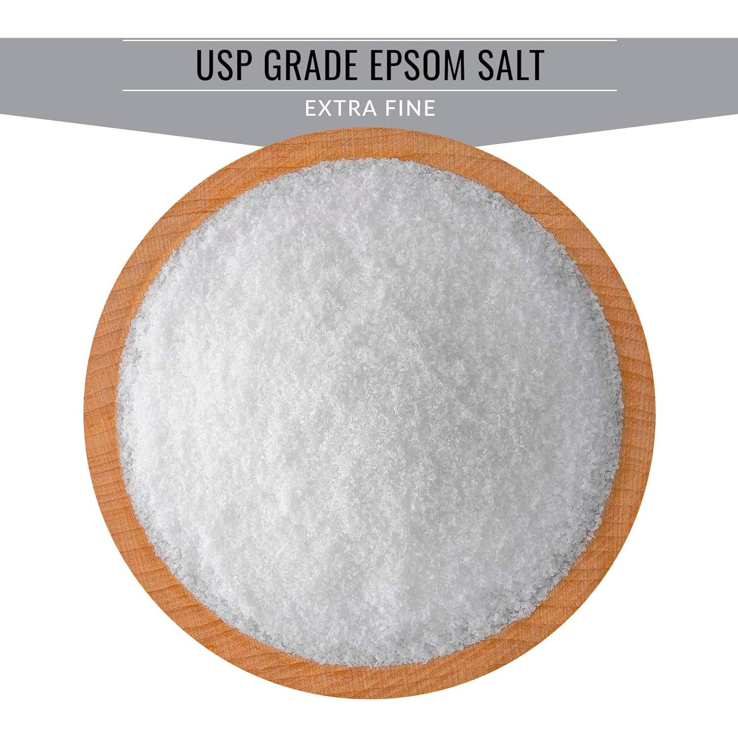 Sulfato de Magnesio 100% Puro Orgánico Grado USP 0.45 kg