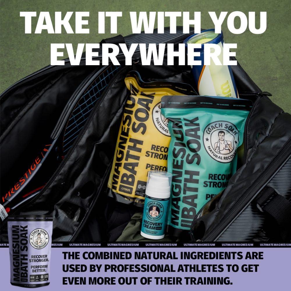 Sales de Baño Coach Soak 1.36 kg - Magnesio y Lavanda Calmante