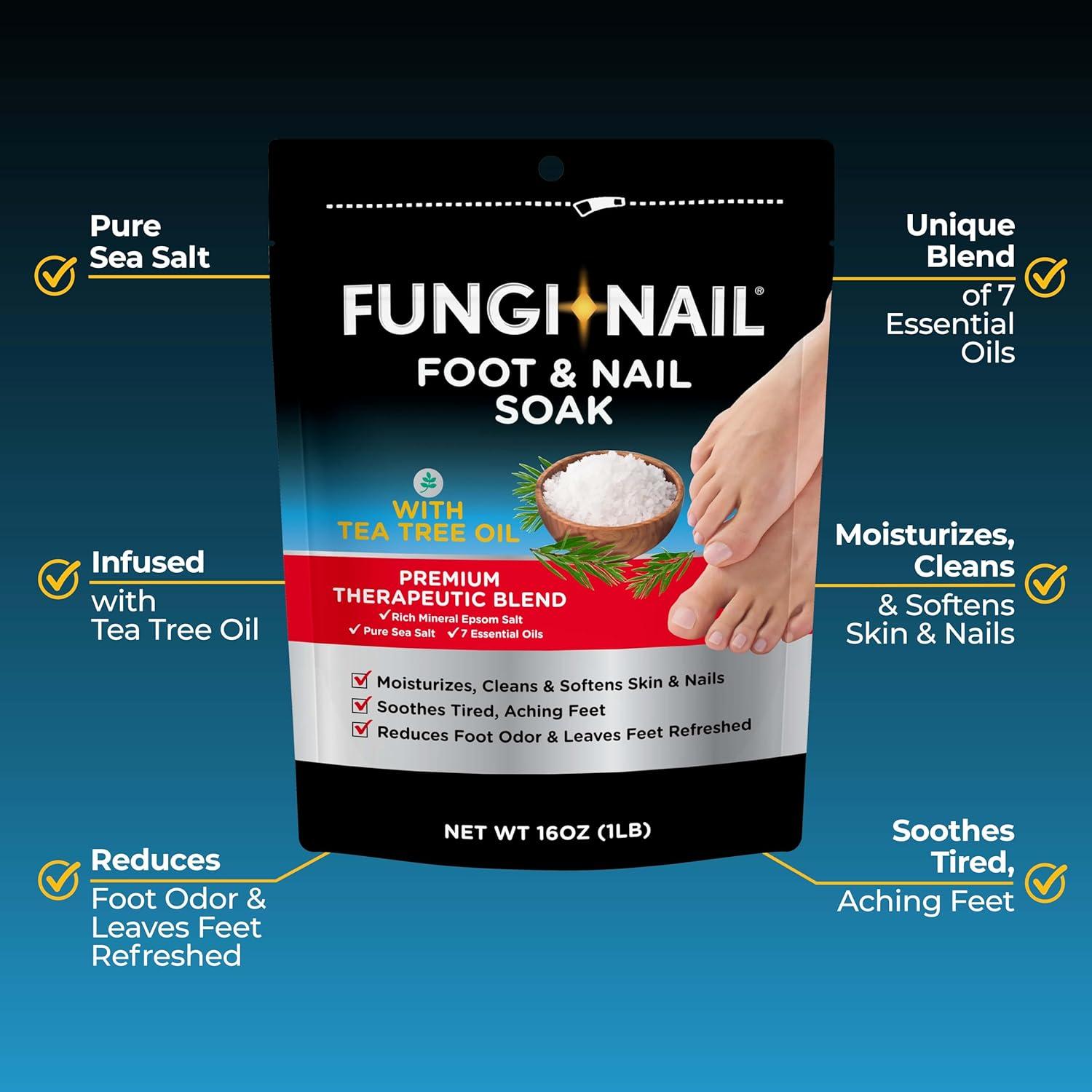 Fungi-Nail Remojo para Pies y Uñas con Aceite de Árbol de Té - 450g