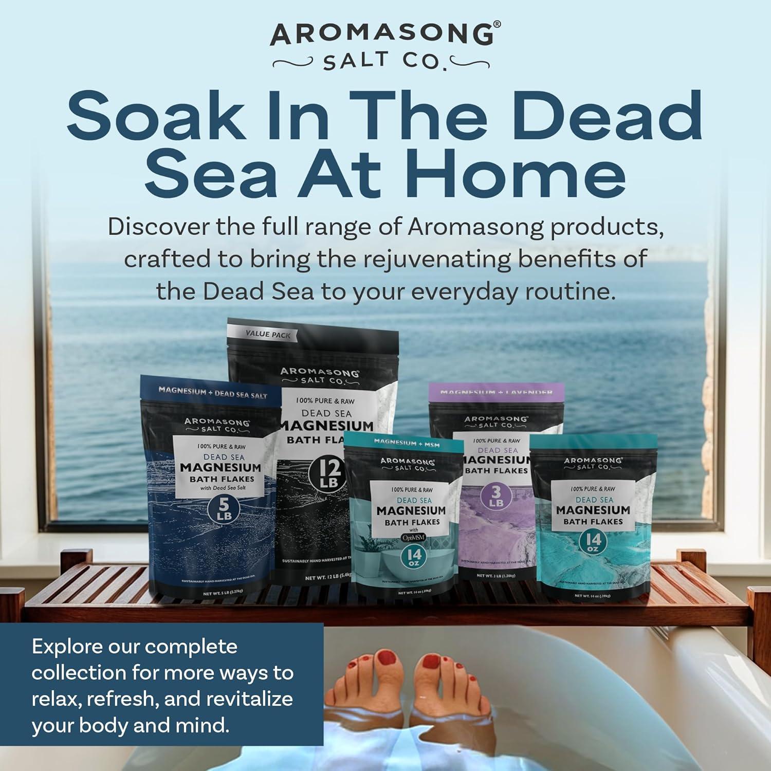 Copos de Magnesio Aromasong + Sal del Mar Muerto 2.27 kg
