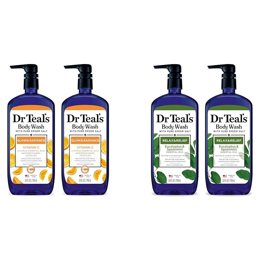 Paquete de Gel de Ducha Dr Teal's 1.42L con Sal de Epsom