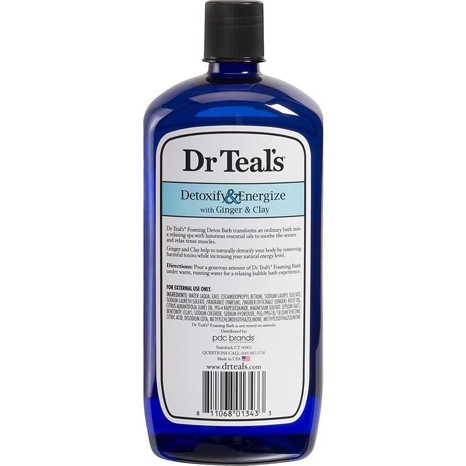 Juego de Baño Espumoso Dr Teal's 2016ml Lavanda y Jengibre
