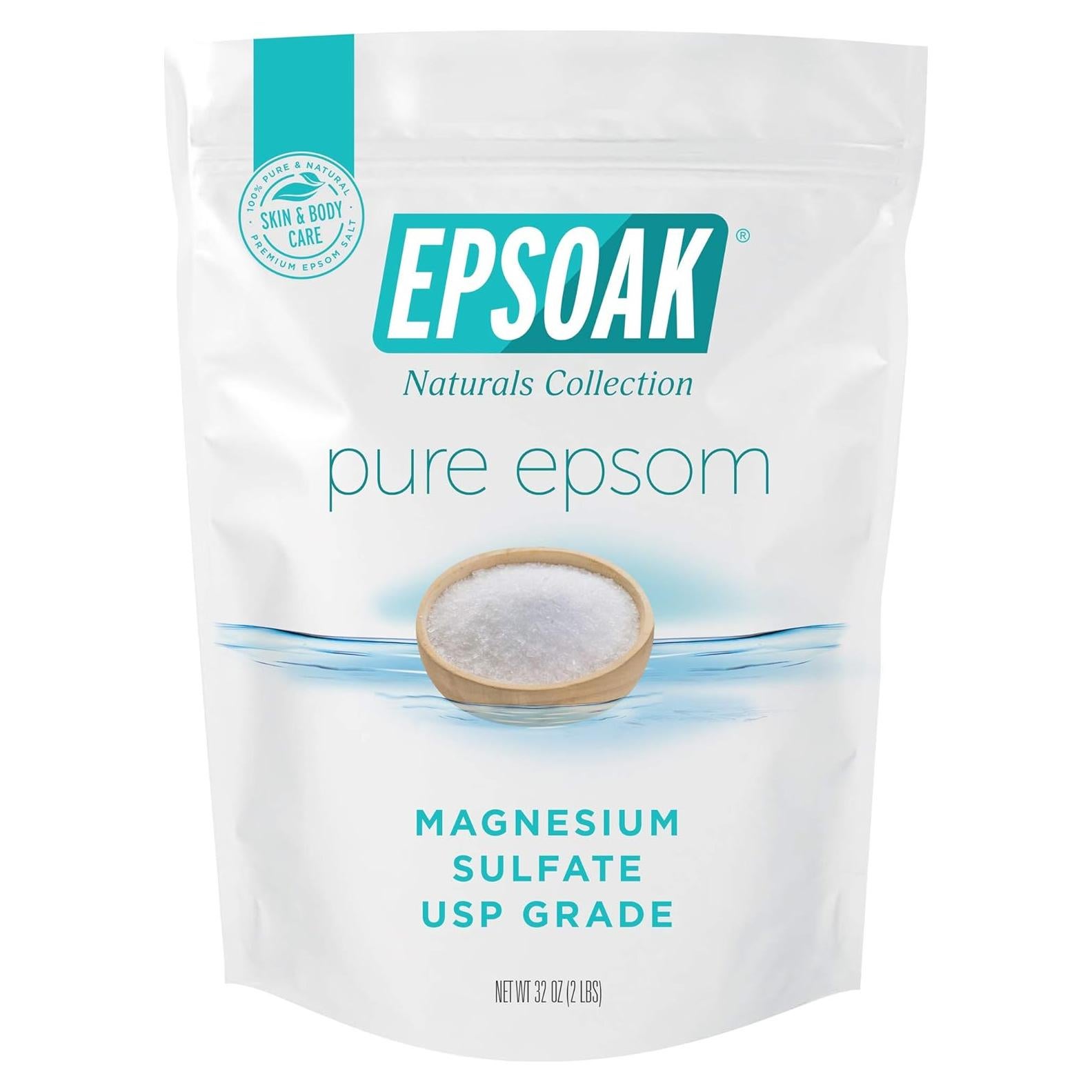 Sal de Epsom Epsoak 0.91 kg Sin Fragancia - Sulfato de Magnesio