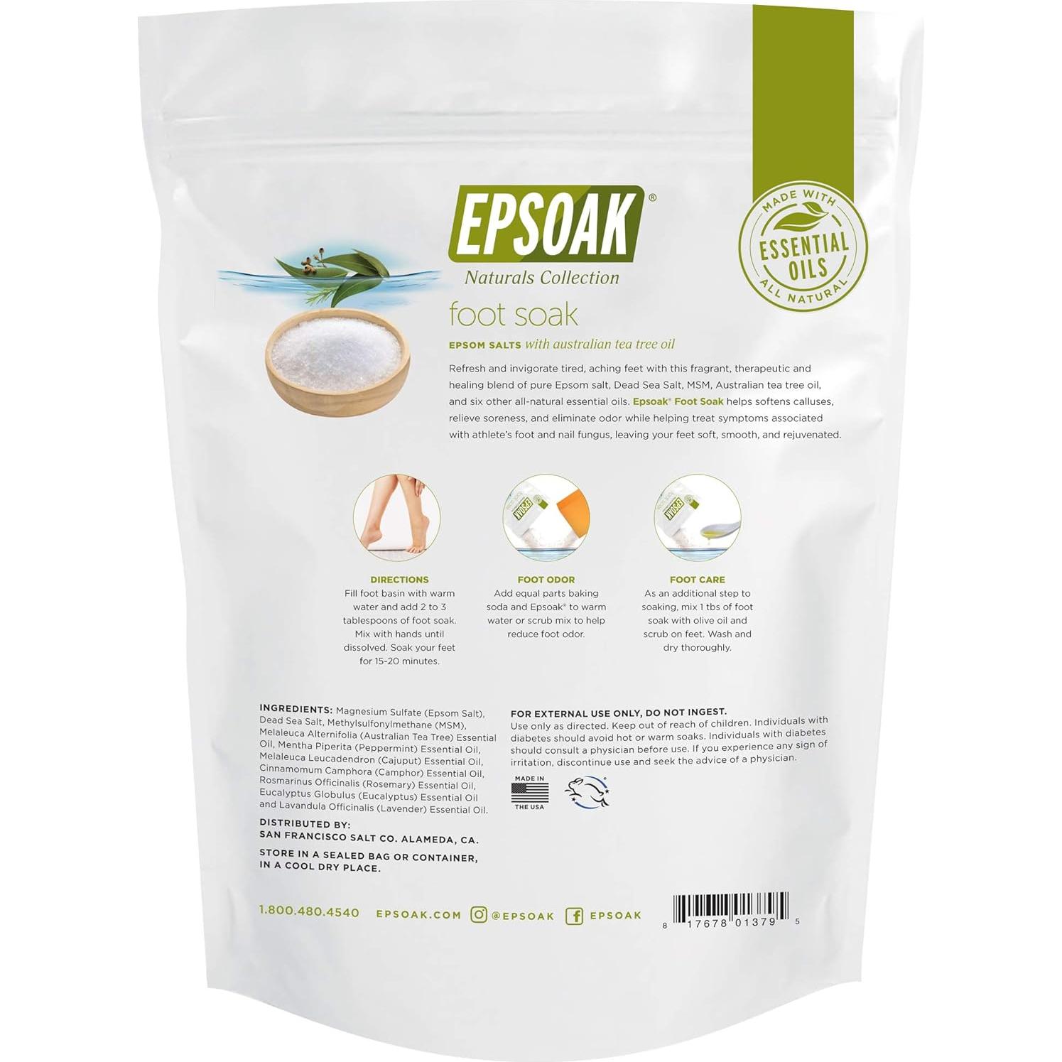 Remojo de pies San Francisco Salt Co con aceite de árbol de té 907 g