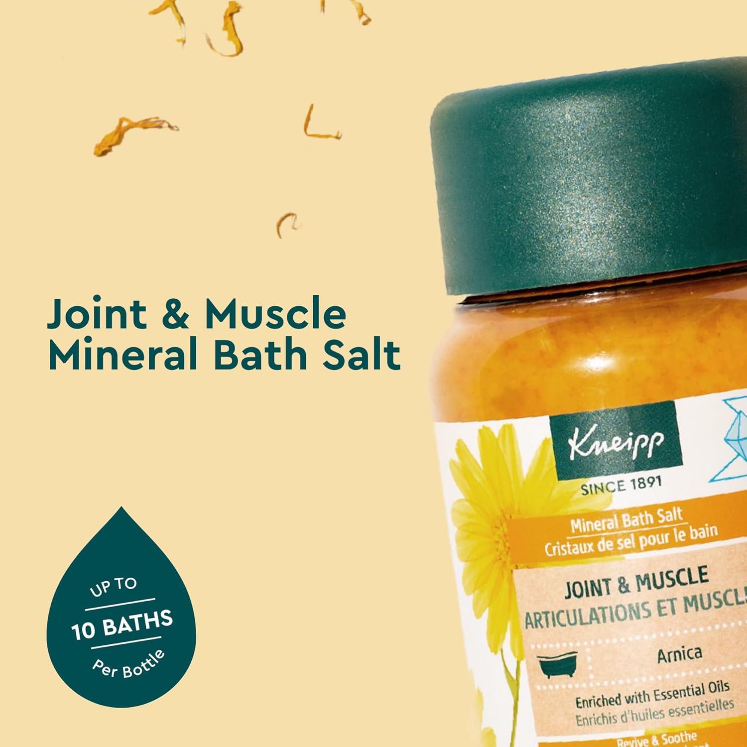 Sal de Baño Mineral Kneipp con Árnica 500 g - Alivio Muscular