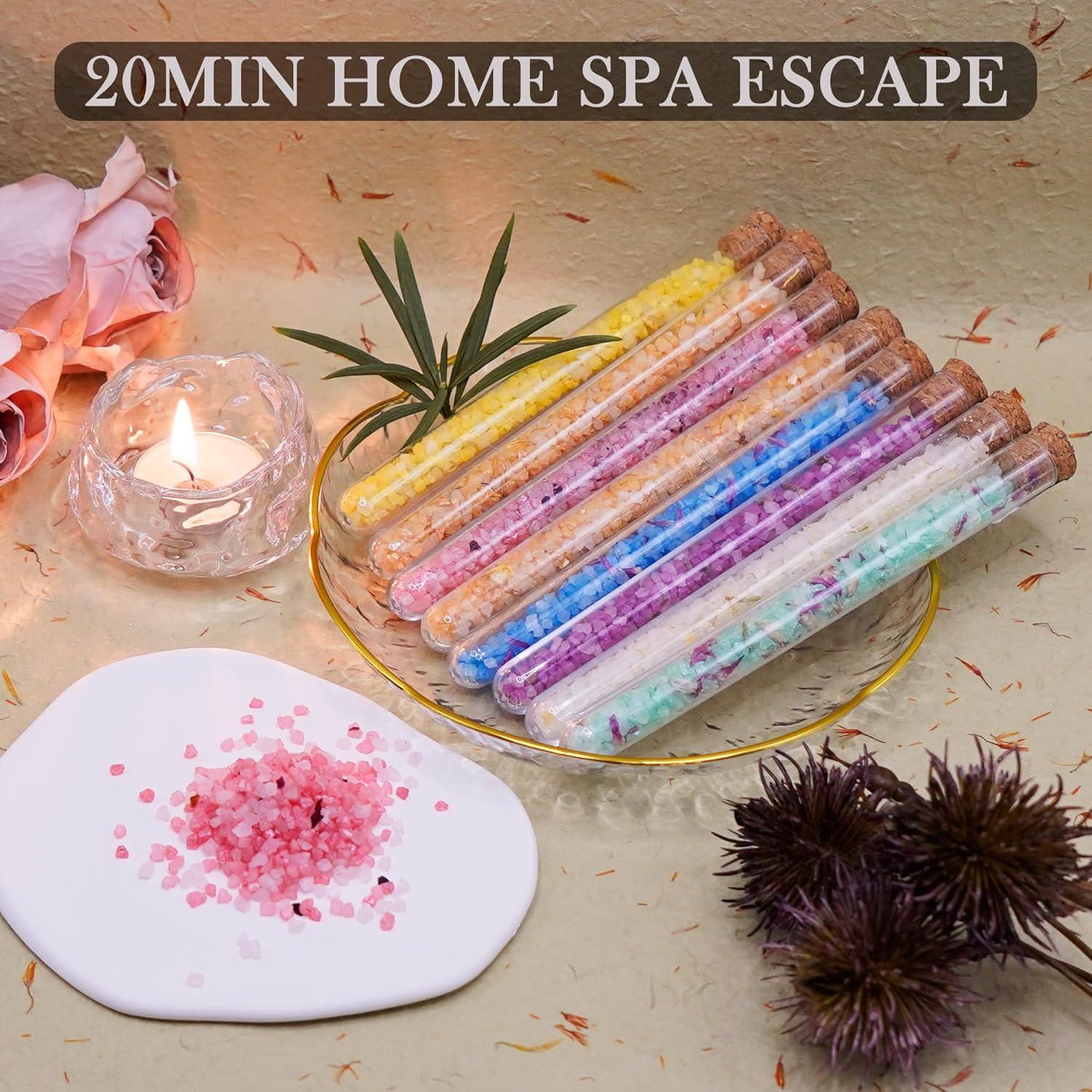 Juego de Sales de Baño Persidra - 8 Tubos Aromaterapia 28g