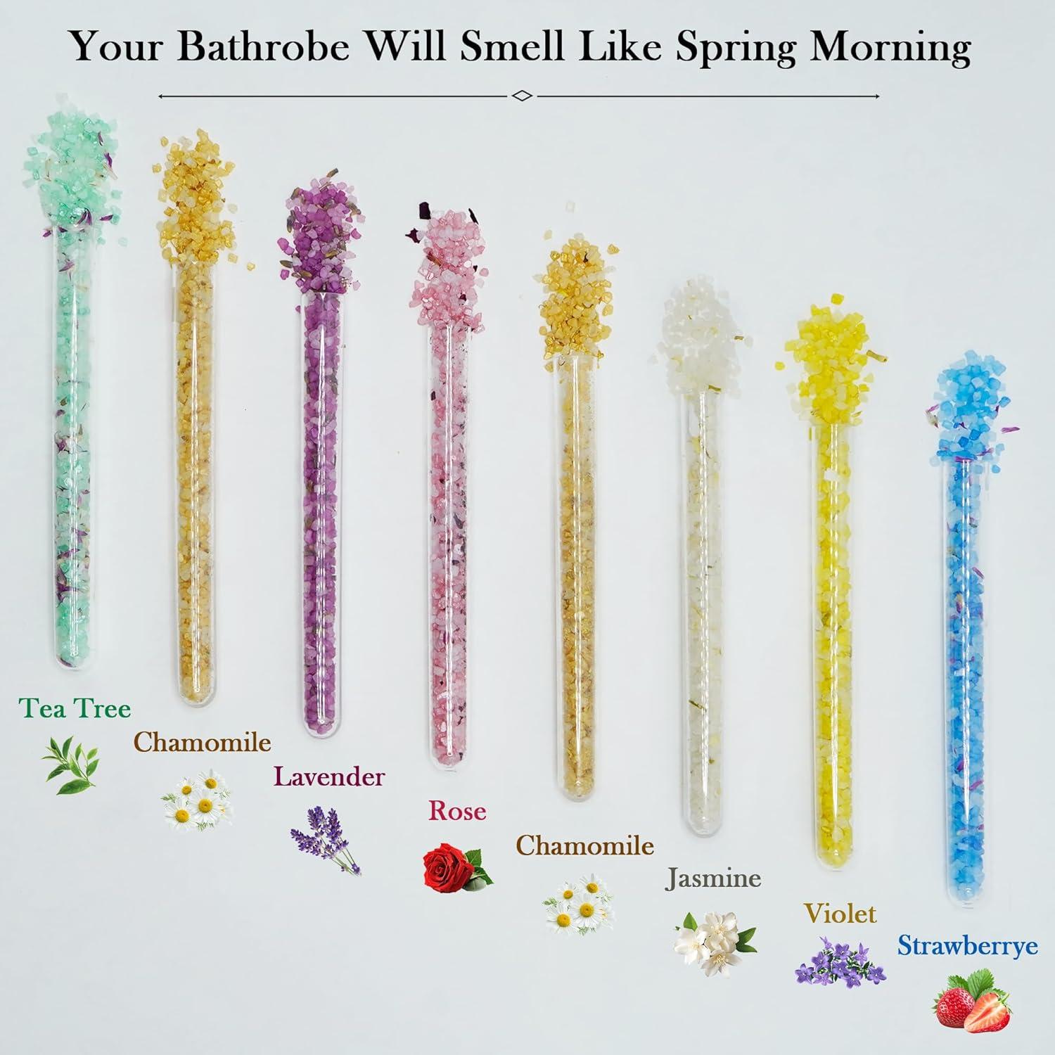 Juego de Sales de Baño Persidra - 8 Tubos Aromaterapia 28g