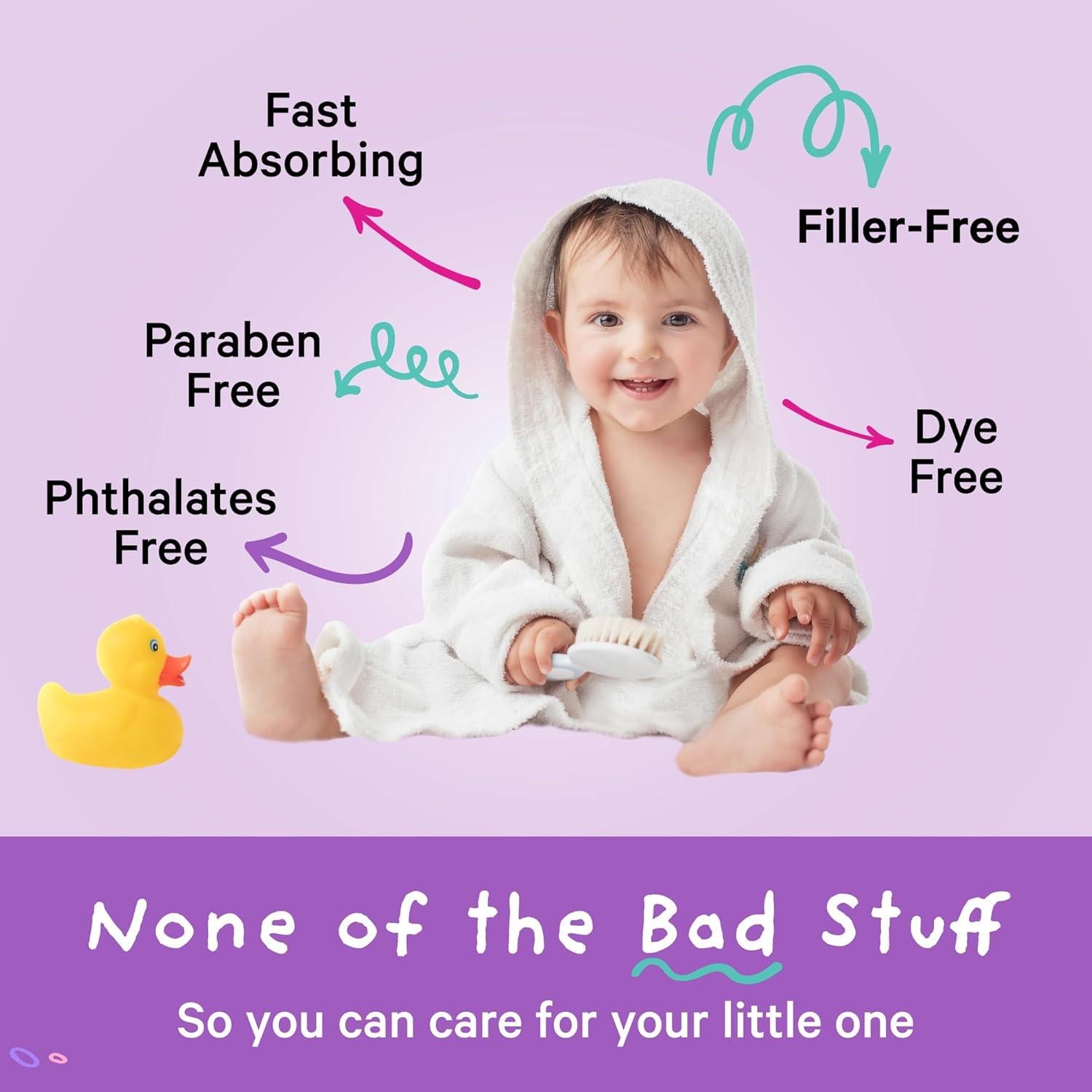 Copos de Baño Pink Stork para Bebés - Cloruro de Magnesio Puro 454 g