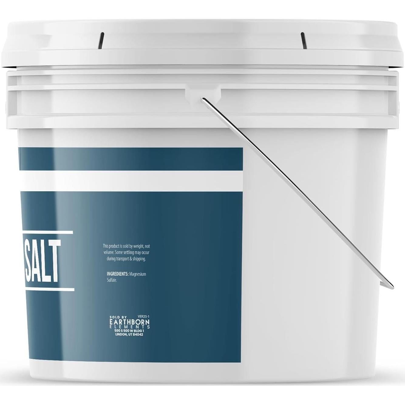 Sal de Epsom Elementos de la Tierra 3.63 kg Cubo Reutilizable