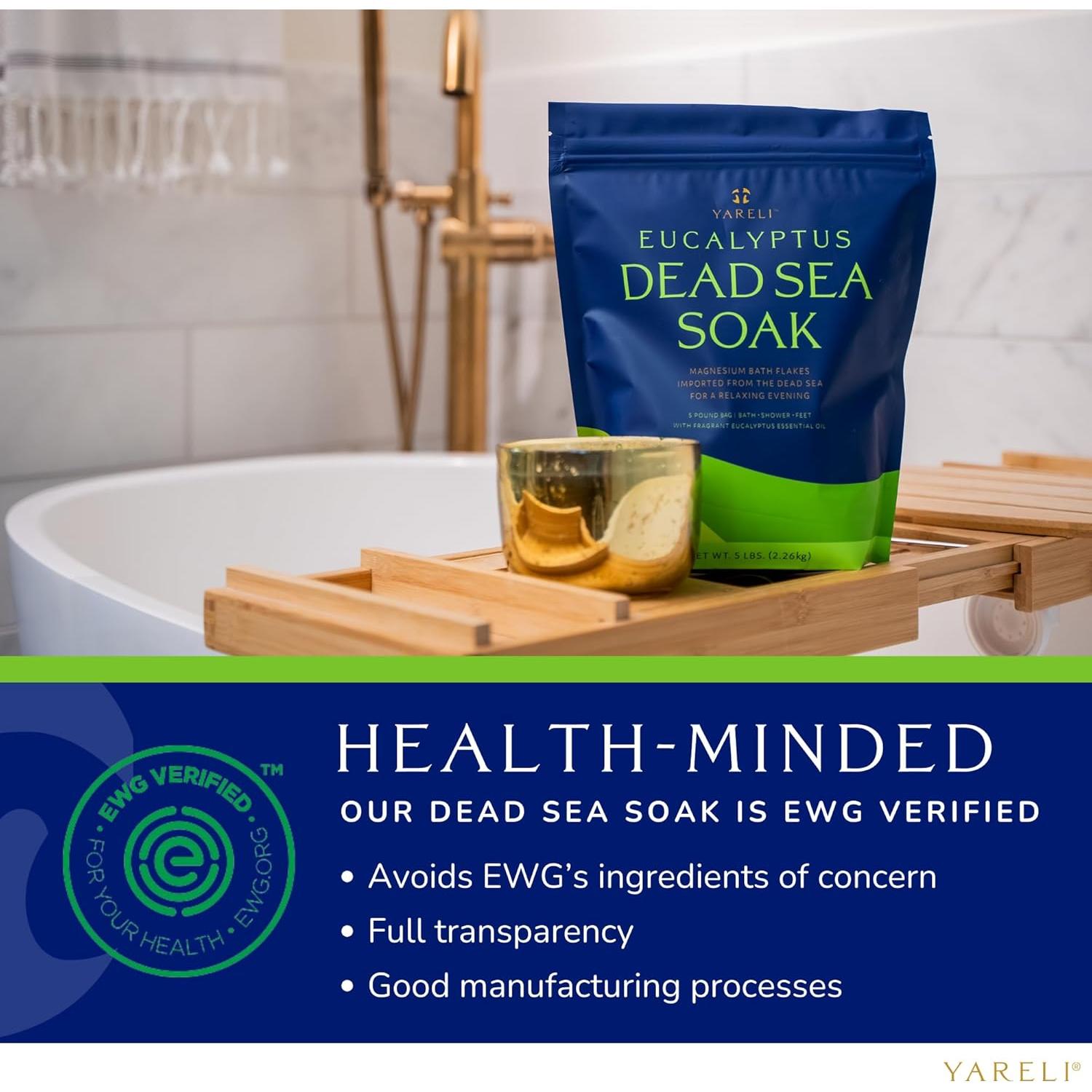 Copos de Magnesio Eucalipto 2.27kg Yareli - Remojo Relajante