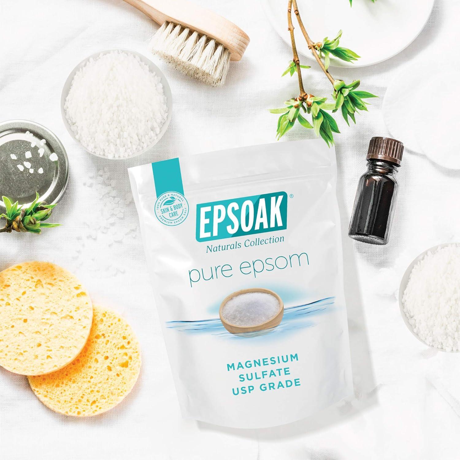 Sal de Epsom Epsoak 2.27 kg Granel USP Sin Fragancia