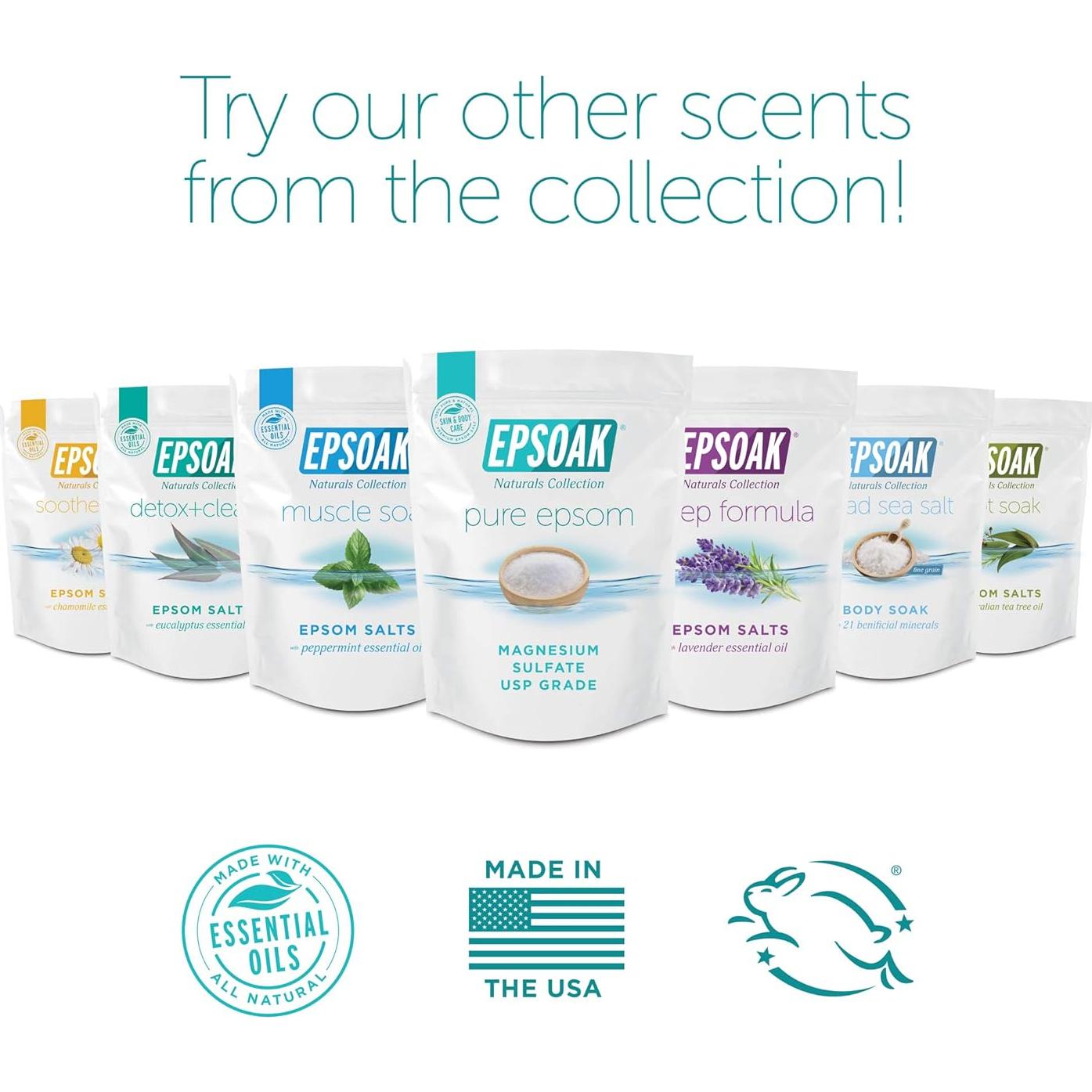 Sal de Epsom Epsoak 2.27 kg Granel USP Sin Fragancia