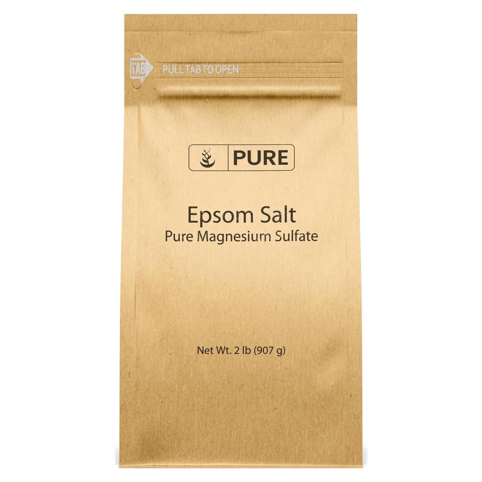 Sal de Epsom Pura 907g - Sulfato de Magnesio Grado Alimenticio