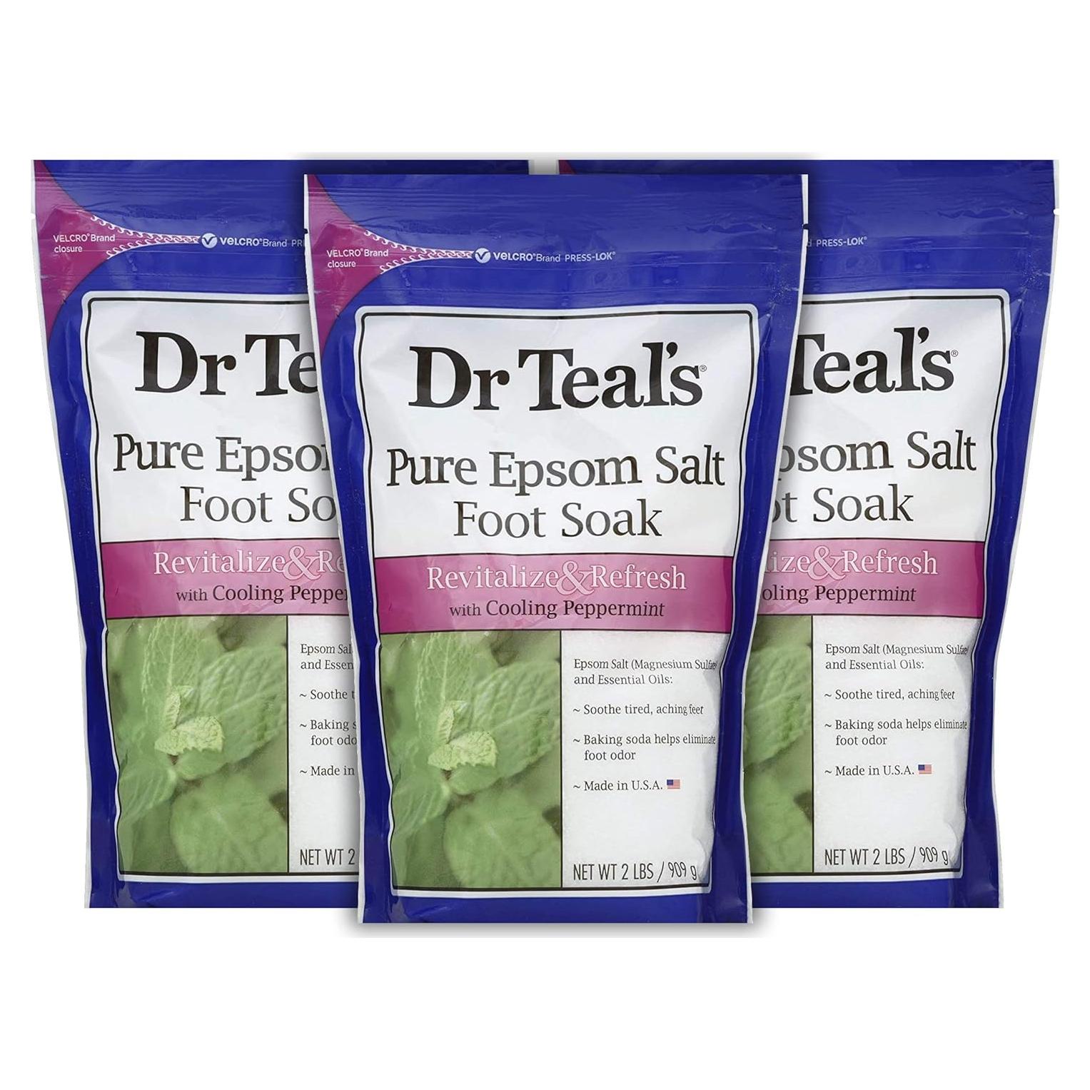 Juego de Remojo para Pies Dr. Teal Menta 3 Paquetes 0.91 kg