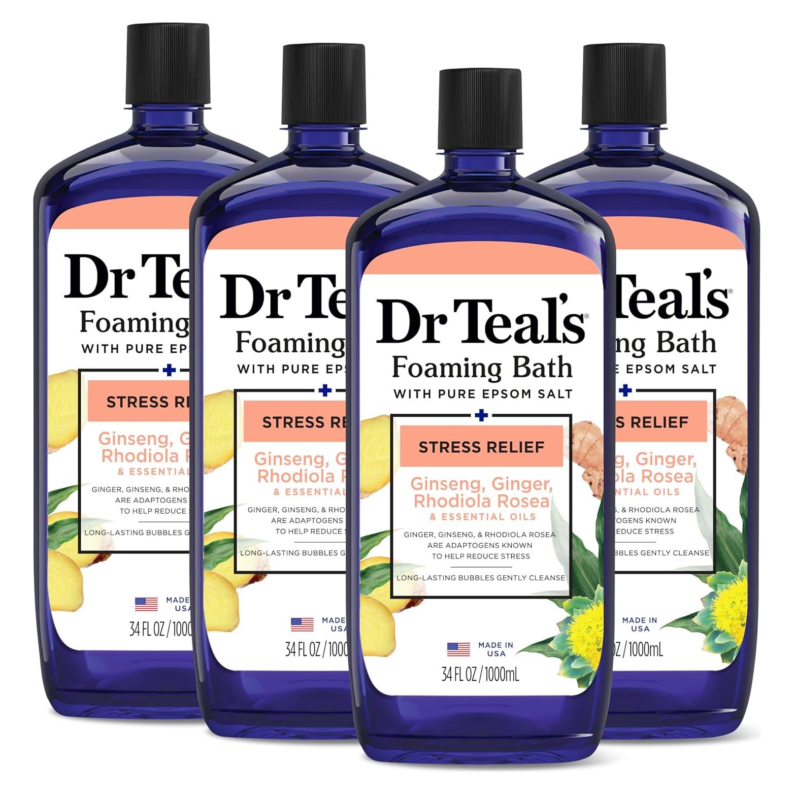 Baño Espumoso Dr Teal con Sal de Epsom 1008 ml - Alivio Estrés