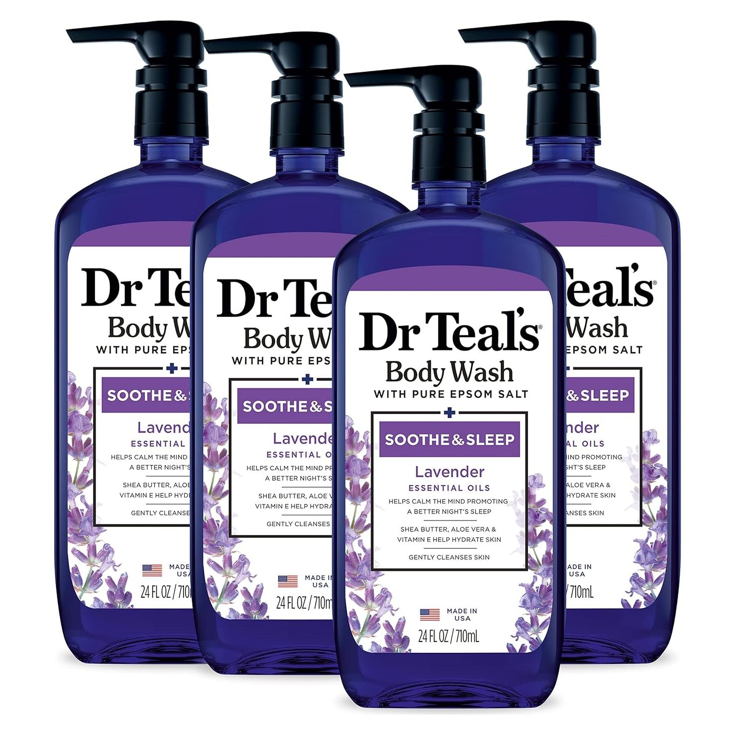 Gel de Baño Dr Teal's Soothe & Sleep Lavanda 4x710ml
