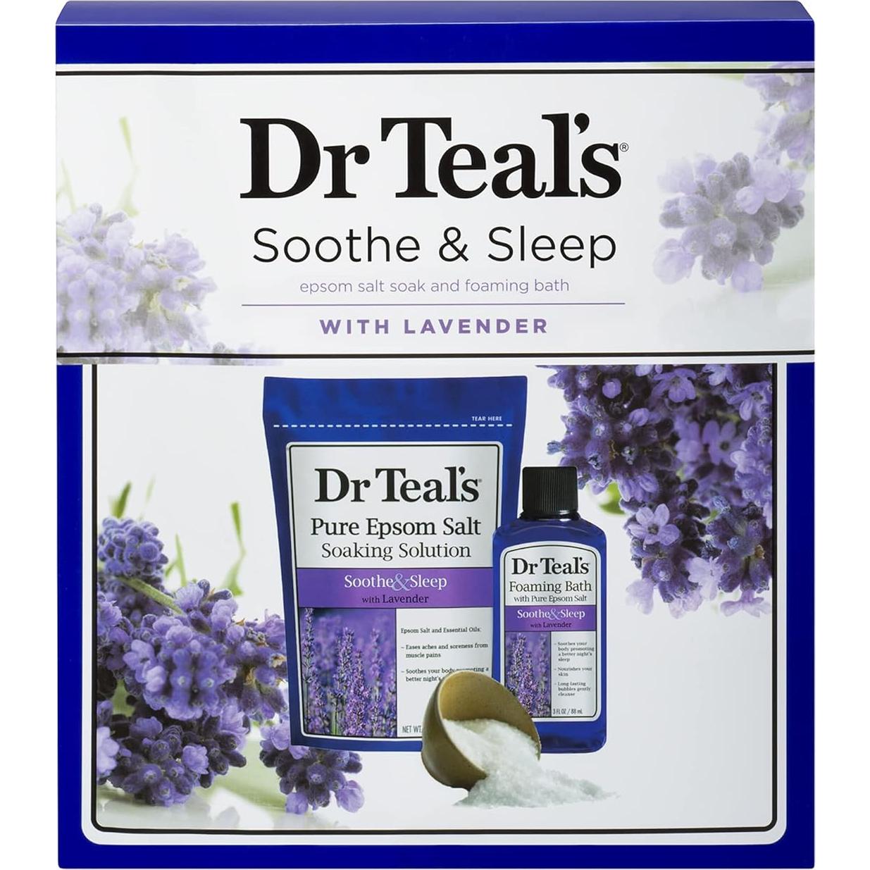 Juego de Sales de Epsom y Aceite de Baño Espumoso Dr Teal's 396g