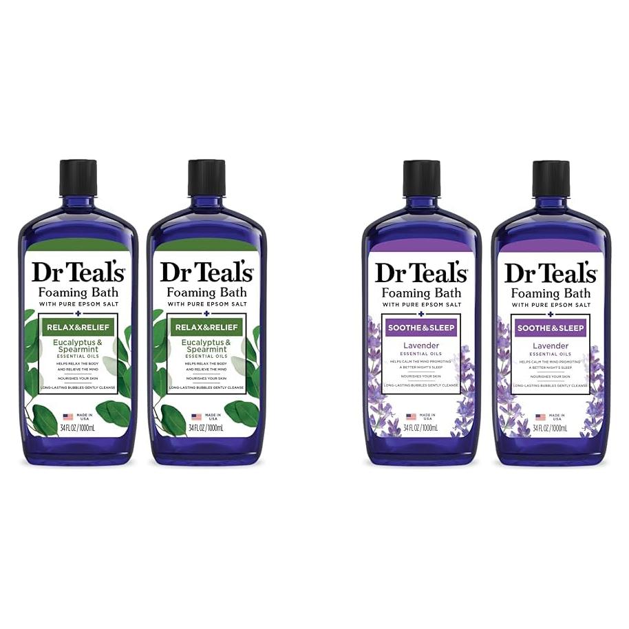Baño Espumoso Dr Teal's 1008 ml x2 - Eucalipto y Lavanda