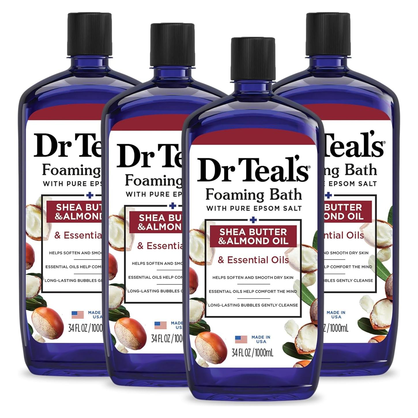 Baño Espumoso Dr Teal con Sal de Epsom y Manteca de Karité 1008 ml