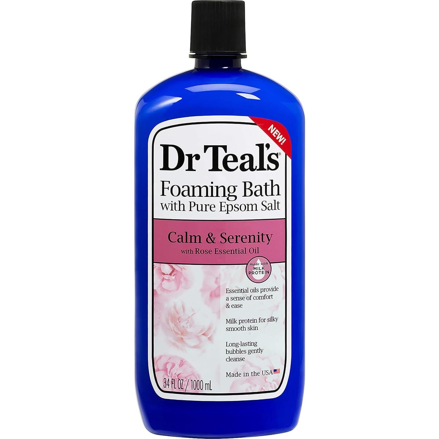 Paquete Dr Teal's Calma y Serenidad 1.36 KG Sal Epsom y 1 L Baño Espumoso