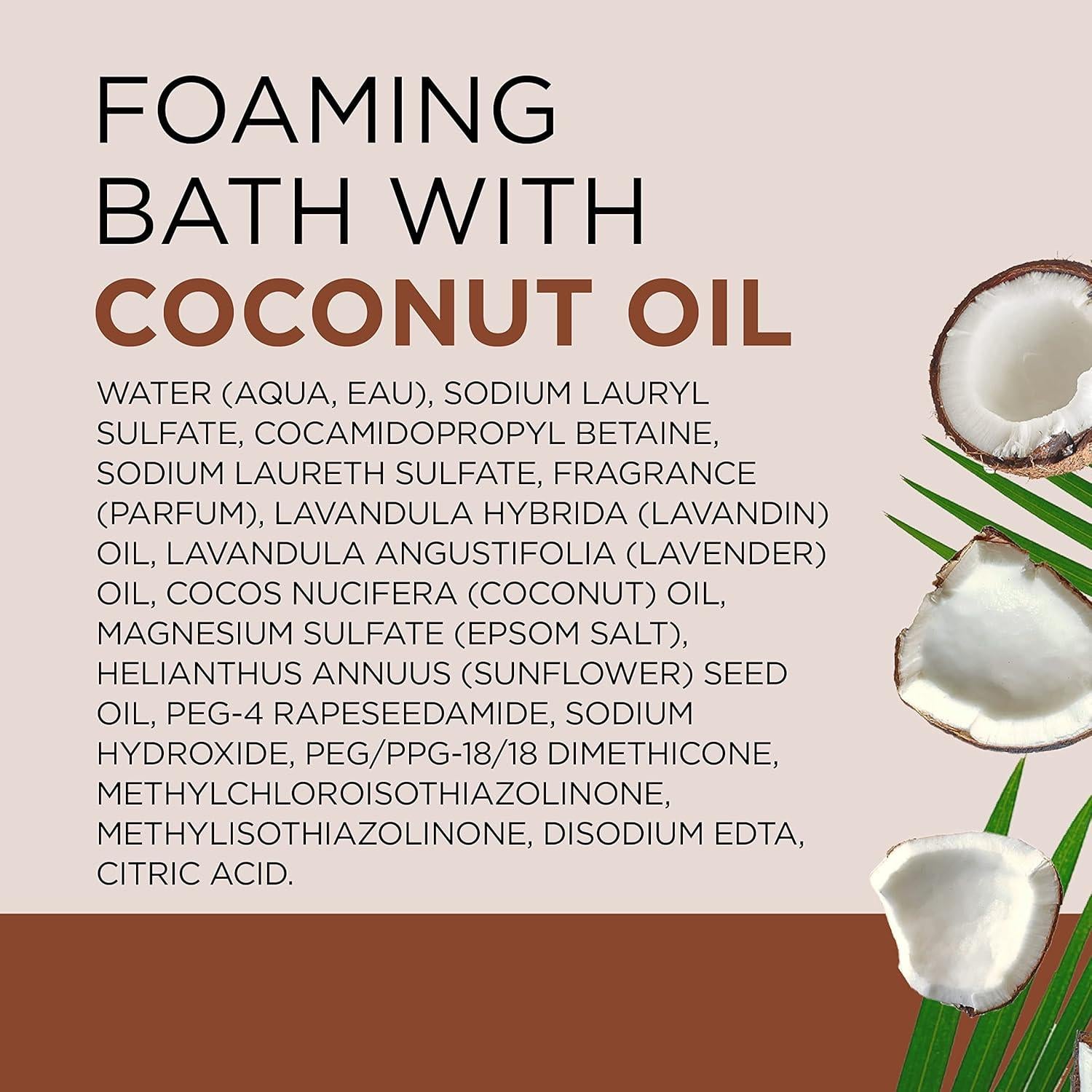 Baño Espumoso Dr Teal con Sal de Epsom y Aceite de Coco 1008 ml