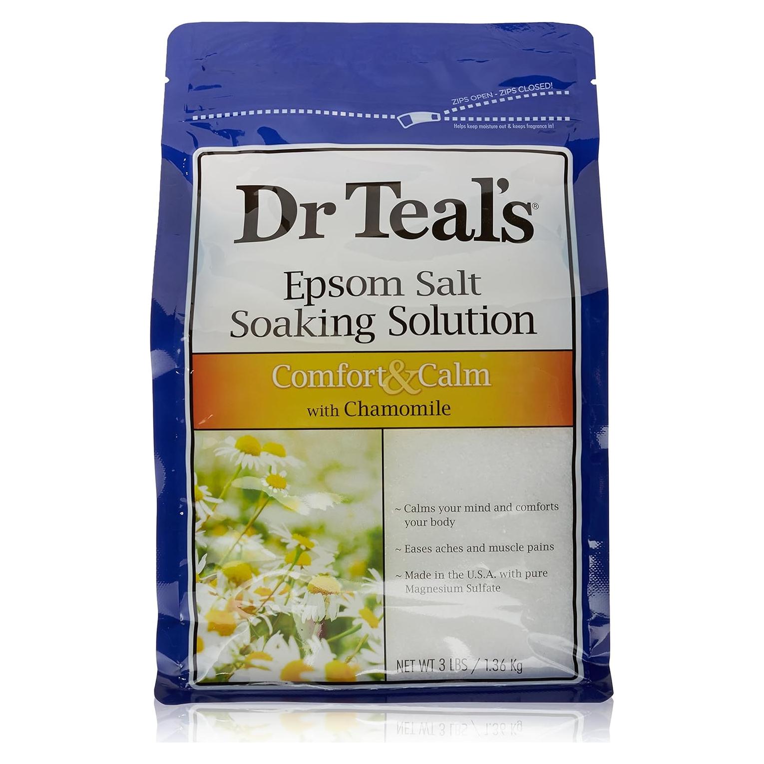 Sal de Epsom Dr Teal's para Remojar Manzanilla 1360g