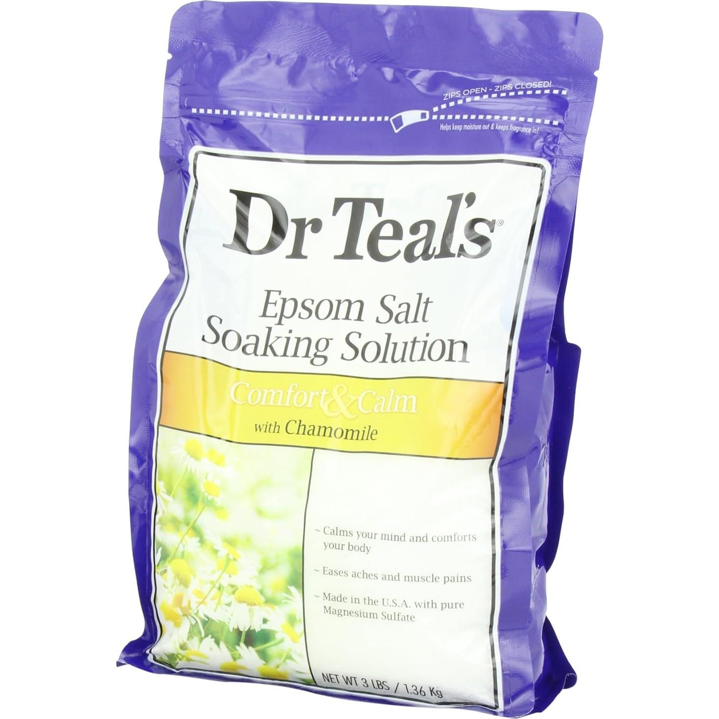 Sal de Epsom Dr Teal's para Remojar Manzanilla 1360g