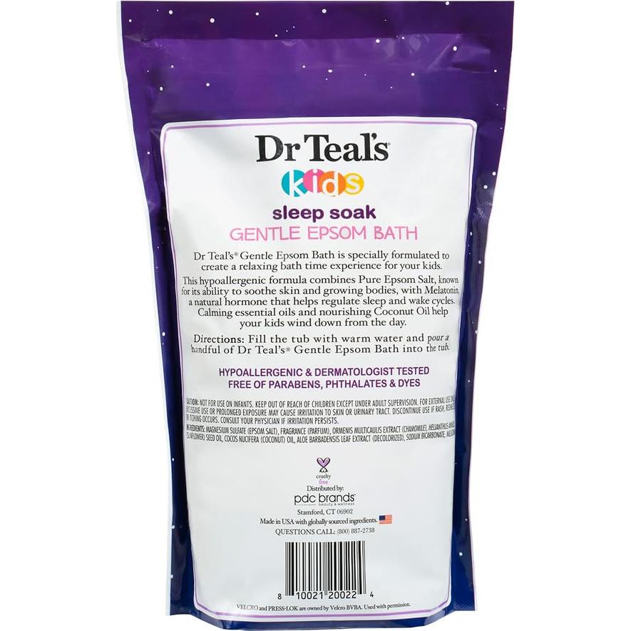 Baño de Sueño Suave Dr Teal's para Niños con Melatonina