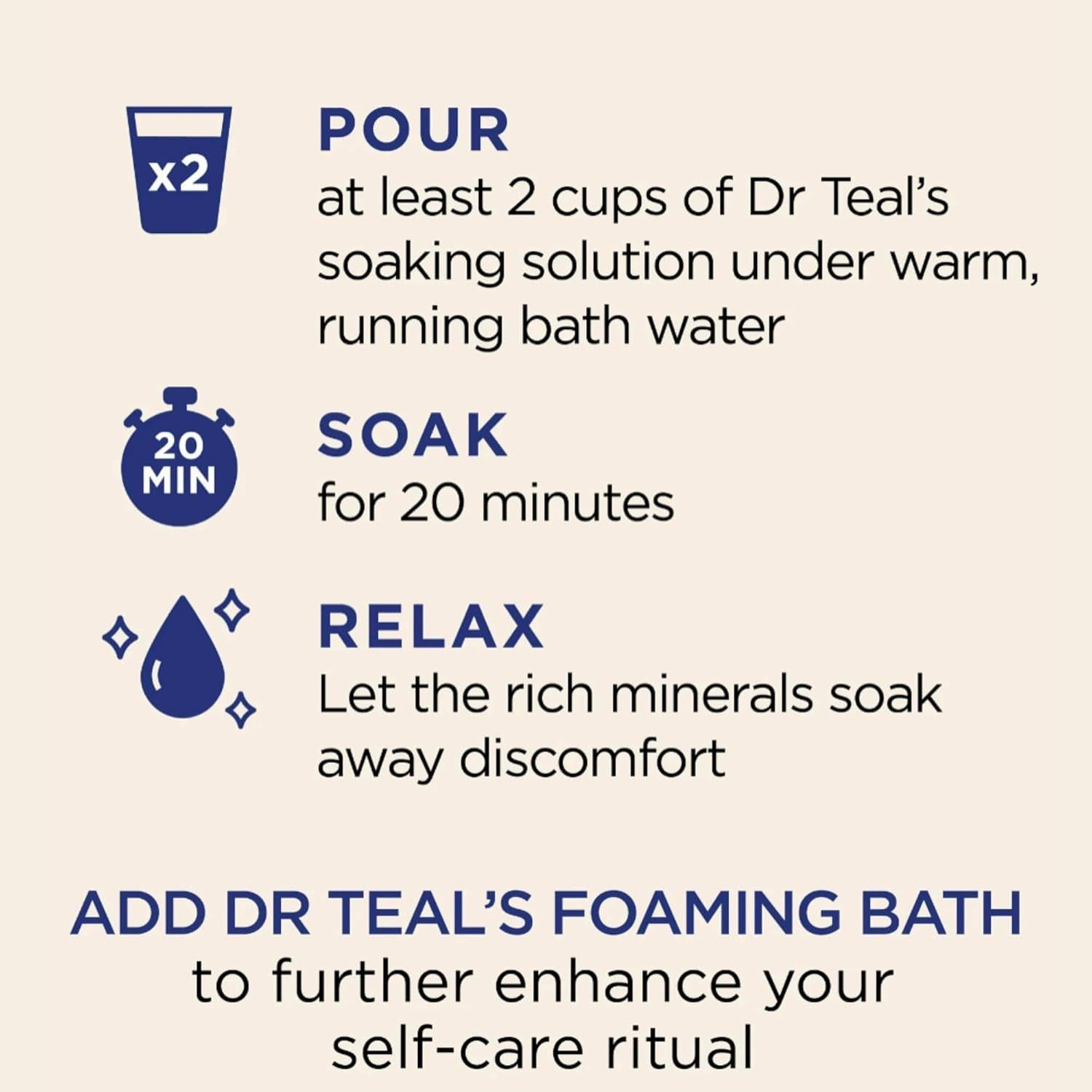 Duo Pack Baño Espumoso y Sal de Epsom Dr Teal 1.36 kg