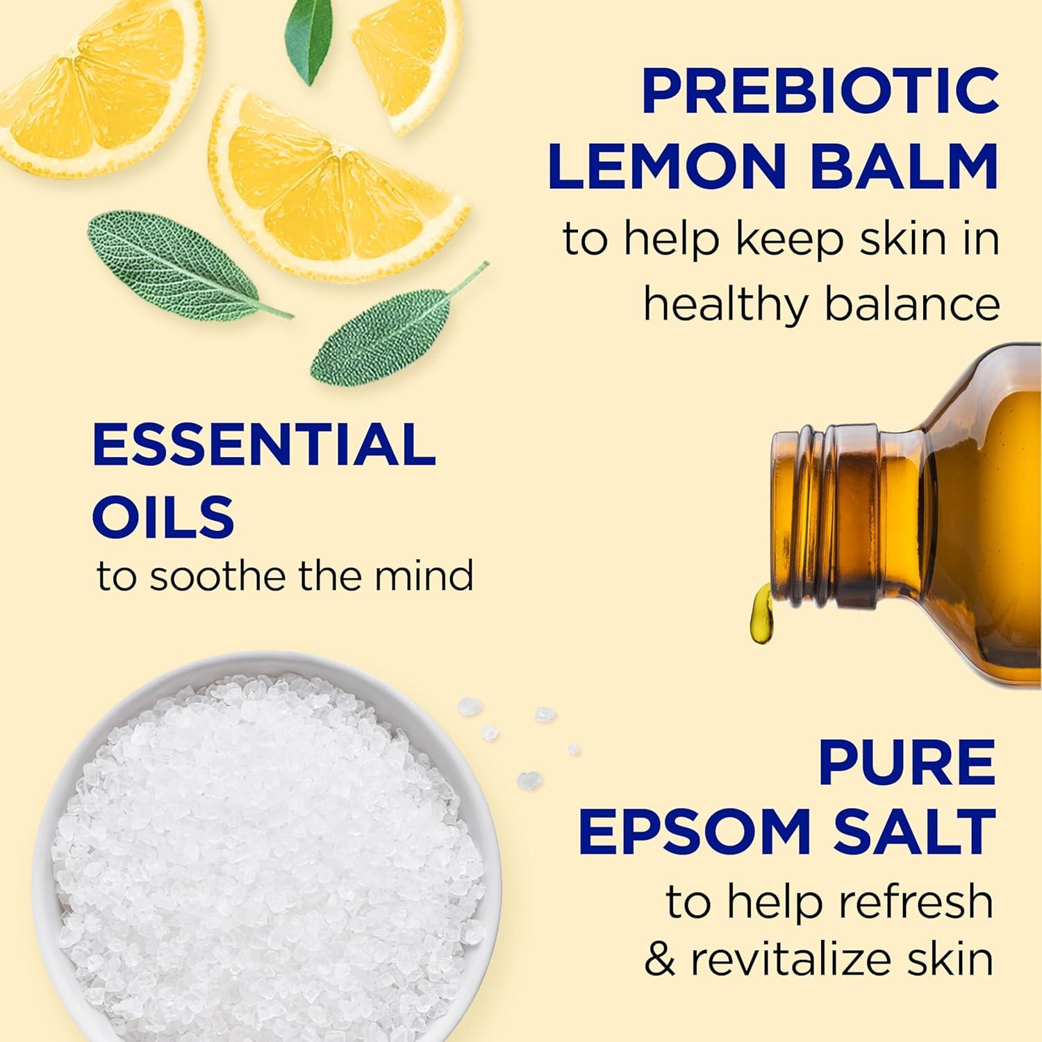 Baño Espumoso Dr Teal con Sal de Epsom y Limón 1008 ml x 4