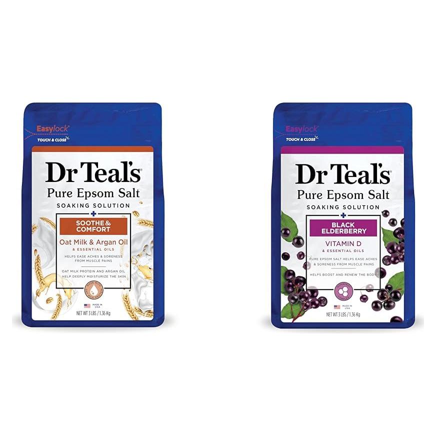 Sal de Epsom Pura Dr Teal 1.36 kg con Leche de Avena y Argán