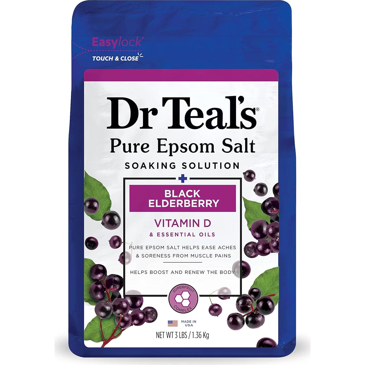 Sal de Epsom Pura Dr Teal 1.36 kg con Leche de Avena y Argán