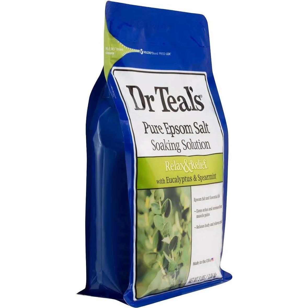 Juego de Baño de Sal Dr Teal's Eucalipto y Melatonina 2x1.36kg