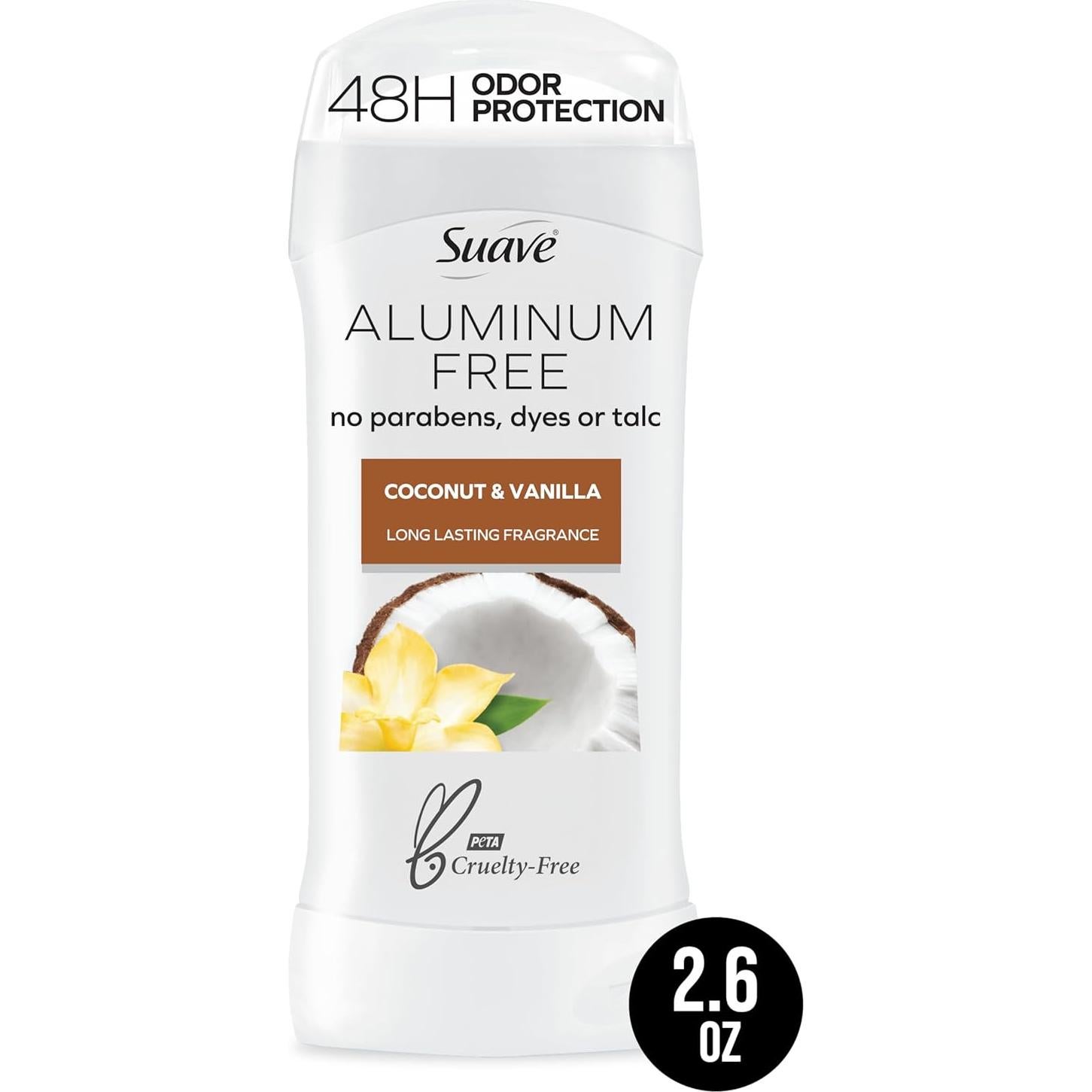 Desodorante Suave Coco y Vainilla Sin Aluminio 120 g