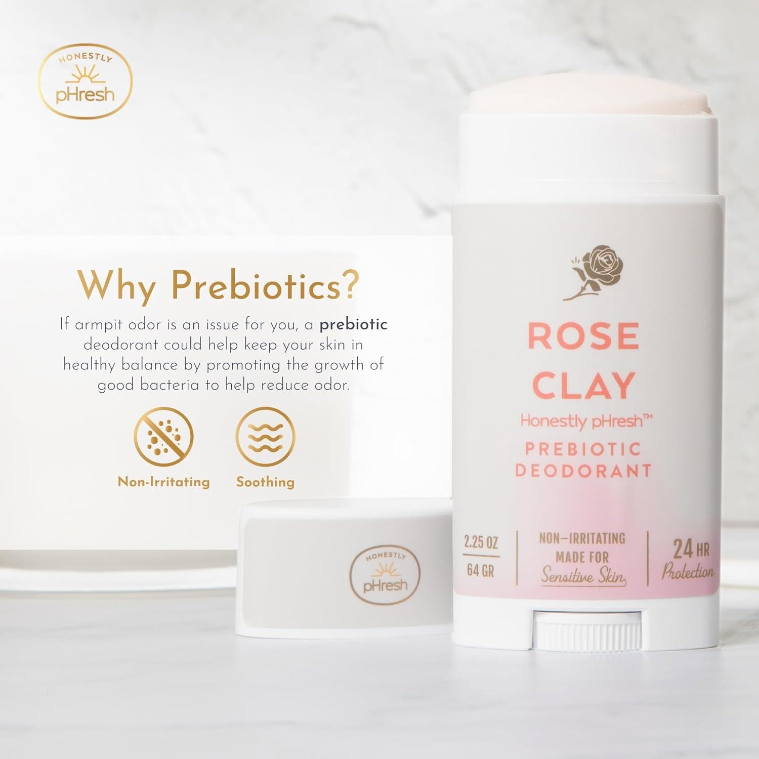 Desodorante Natural Honestly pHresh Rosa 70.87 g - Vegano y Sin Aluminio