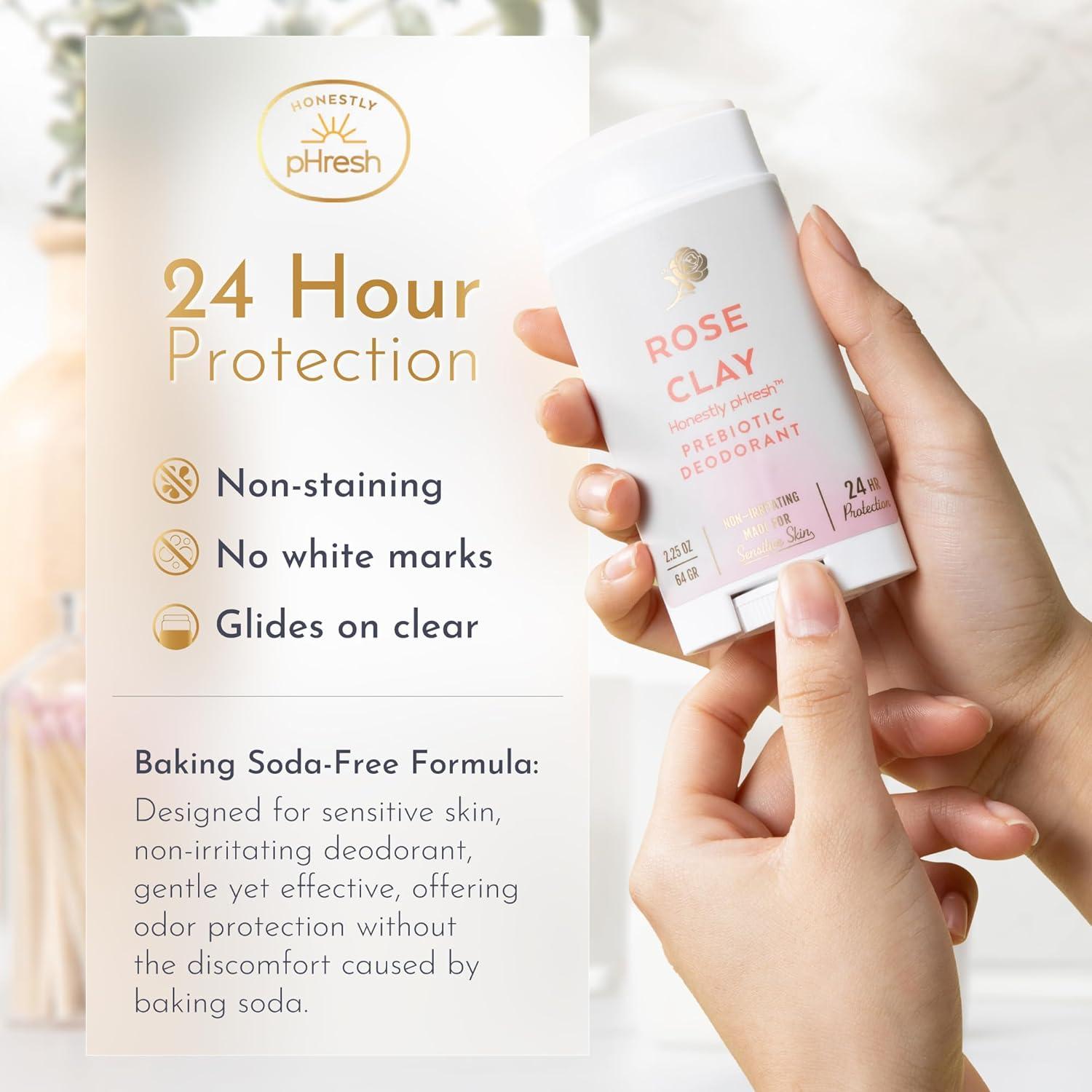 Desodorante Natural Honestly pHresh Rosa 70.87 g - Vegano y Sin Aluminio