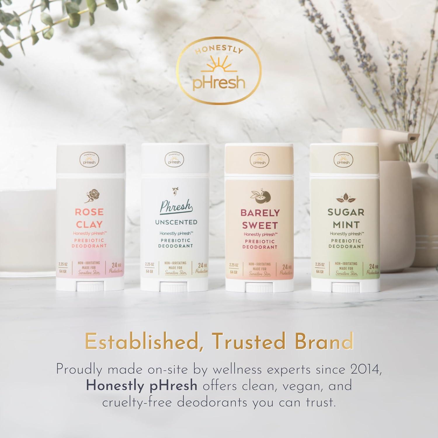 Desodorante Natural Honestly pHresh Rosa 70.87 g - Vegano y Sin Aluminio