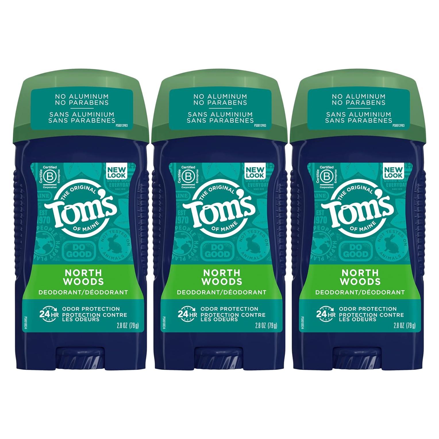Desodorante Natural Tom's of Maine Hombres 3x79.4g Bosques del Norte