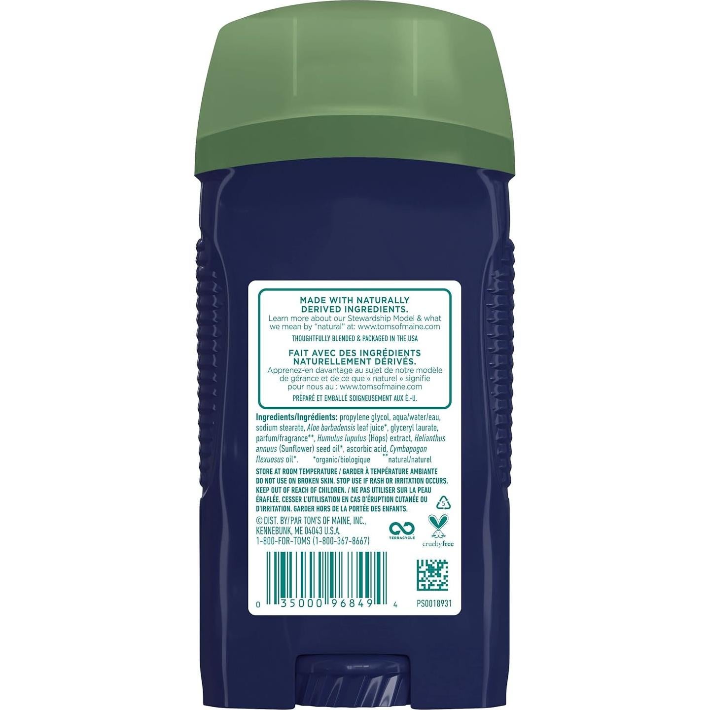 Desodorante Natural Tom's of Maine Hombres 3x79.4g Bosques del Norte