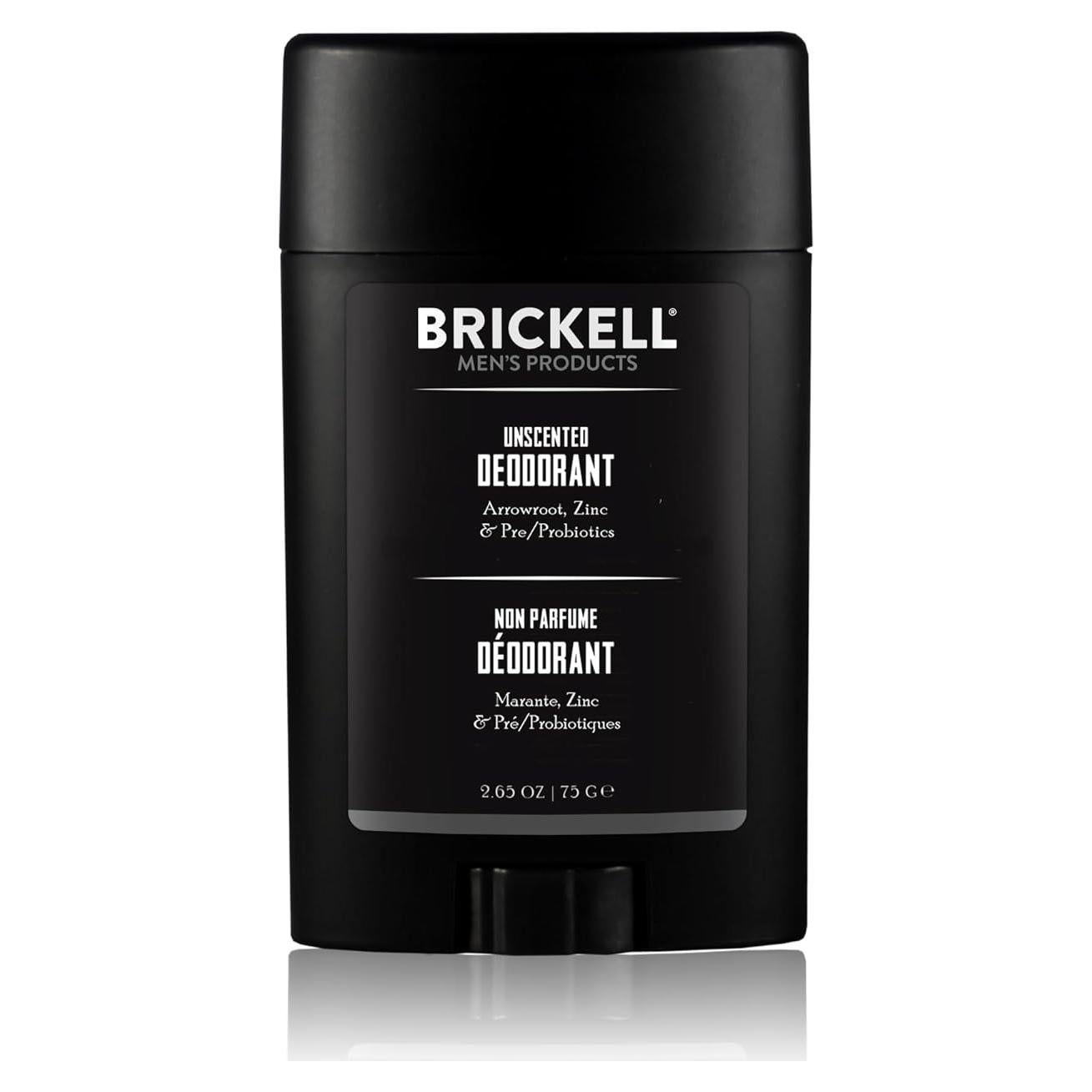 Desodorante Natural Brickell para Hombres 75g Sin Fragancia