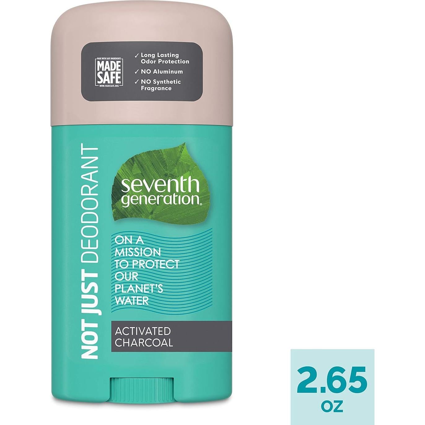 Desodorante Sin Aluminio Seventh Generation 75 g Carbón Activado