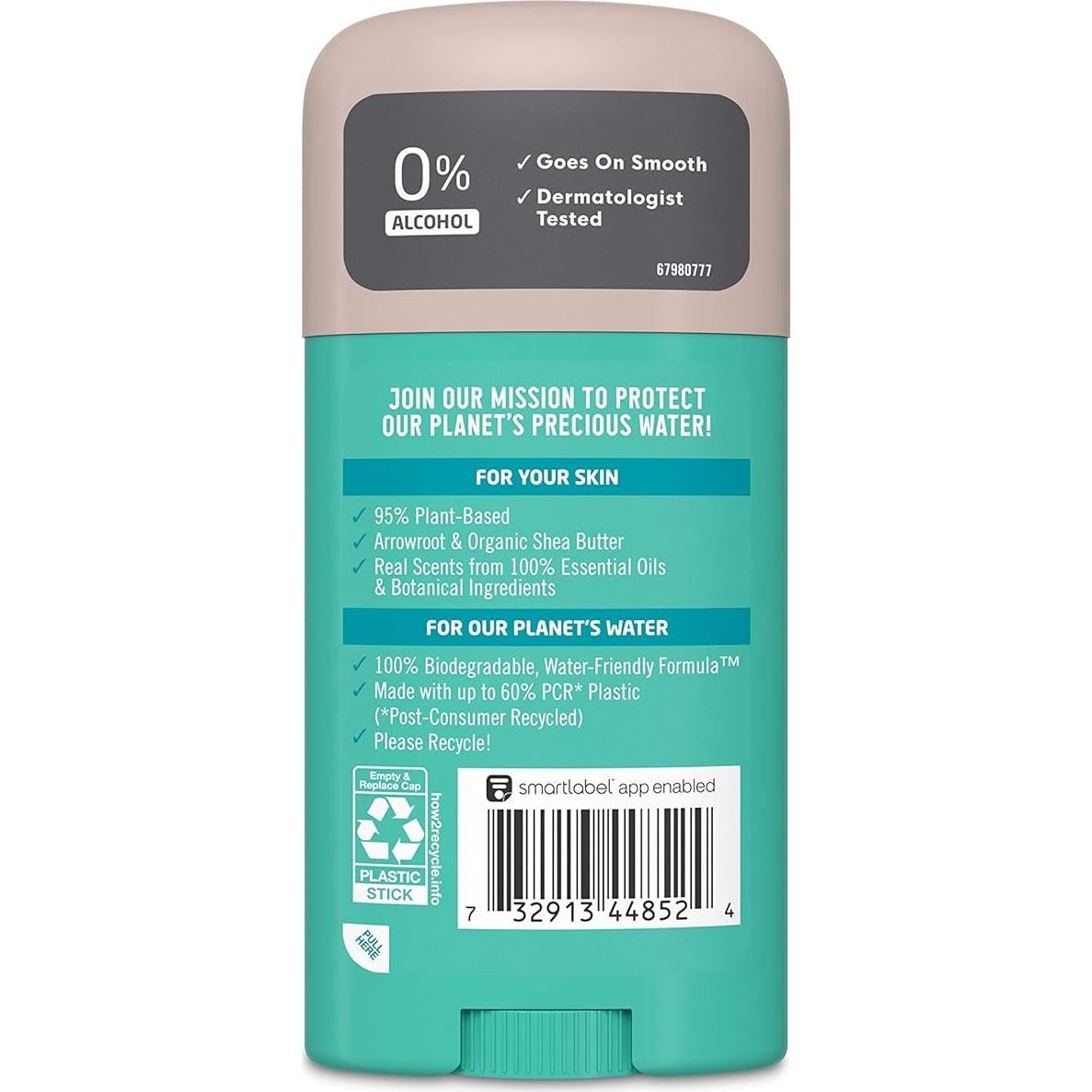 Desodorante Sin Aluminio Seventh Generation 75 g Carbón Activado