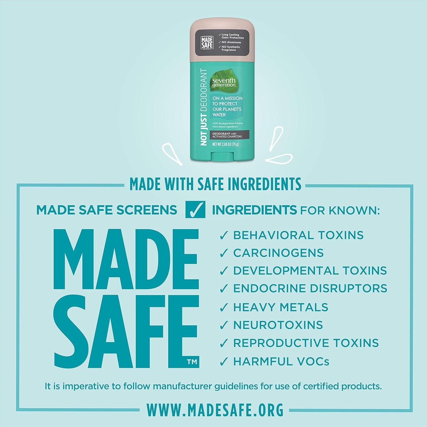 Desodorante Sin Aluminio Seventh Generation 75 g Carbón Activado