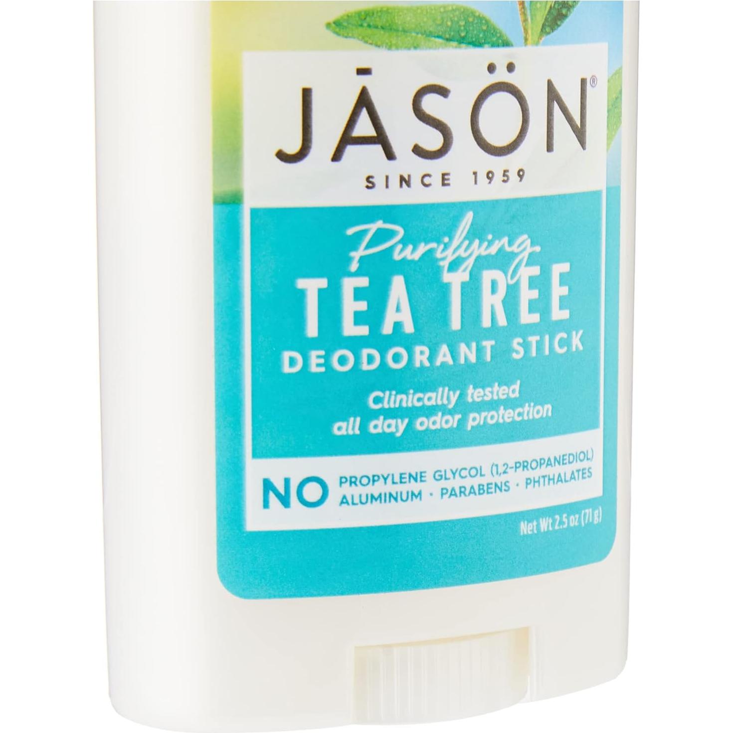 Desodorante en barra JASON árbol de té 70.87 g sin aluminio