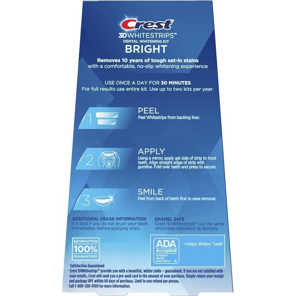 Crest 3D Whitestrips Kit Blanqueamiento Dental 22 Tiras